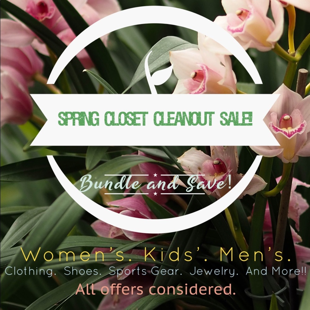 Spring Closet Cleanout Sale!!!!! Lots of ways to save! Click for the deets.